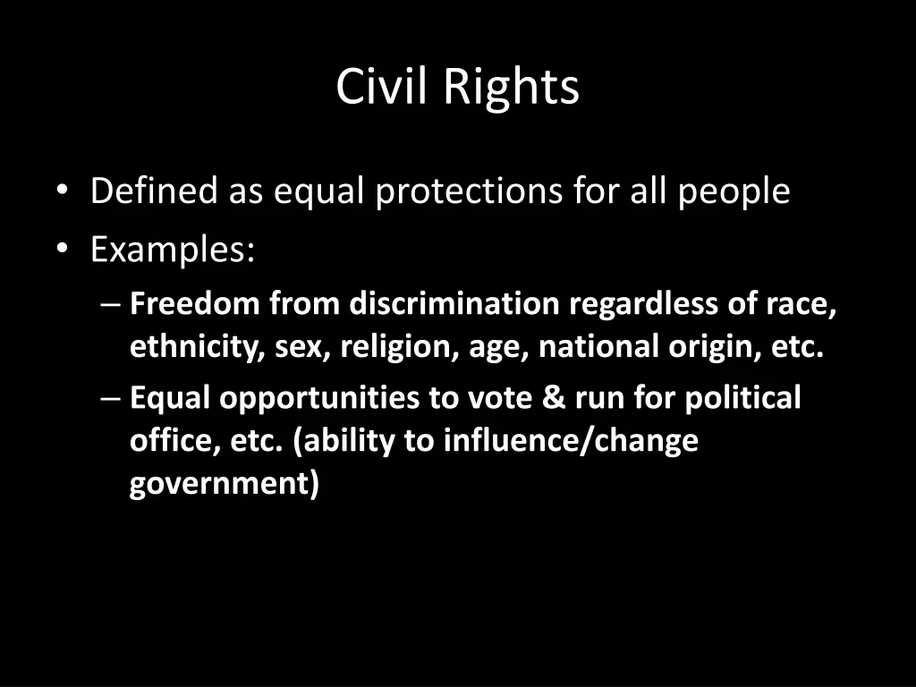 civil rights