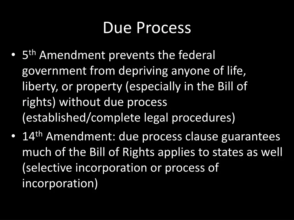 due process