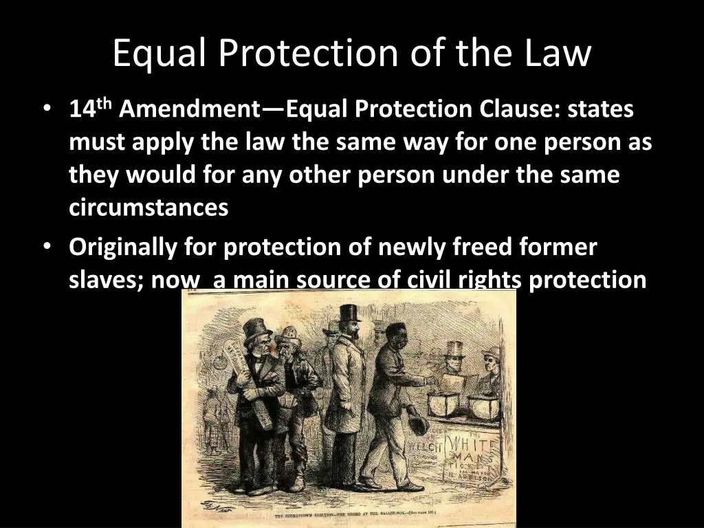 equal protection of the law