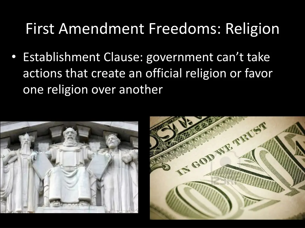 first amendment freedoms religion