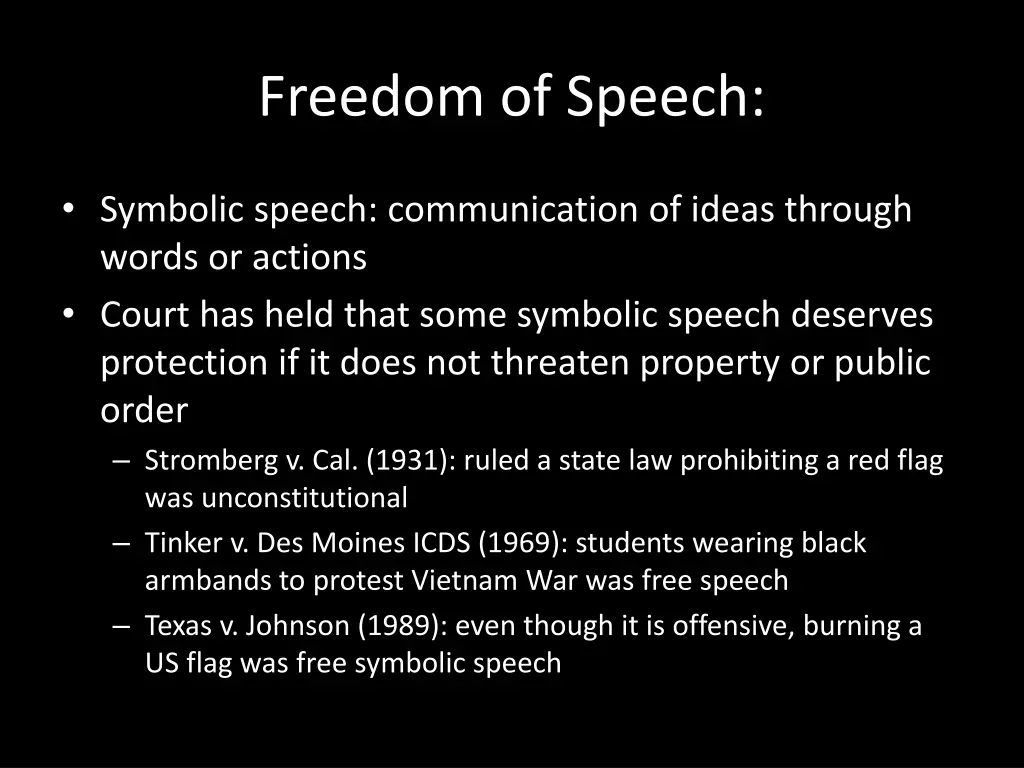 freedom of speech