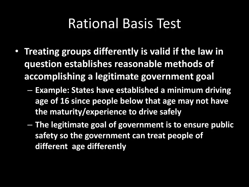 rational basis test