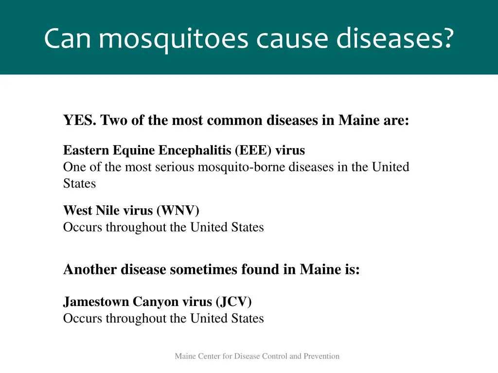 can mosquitoes cause diseases