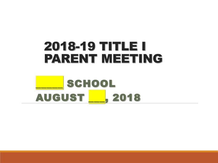 2018 19 title i parent meeting