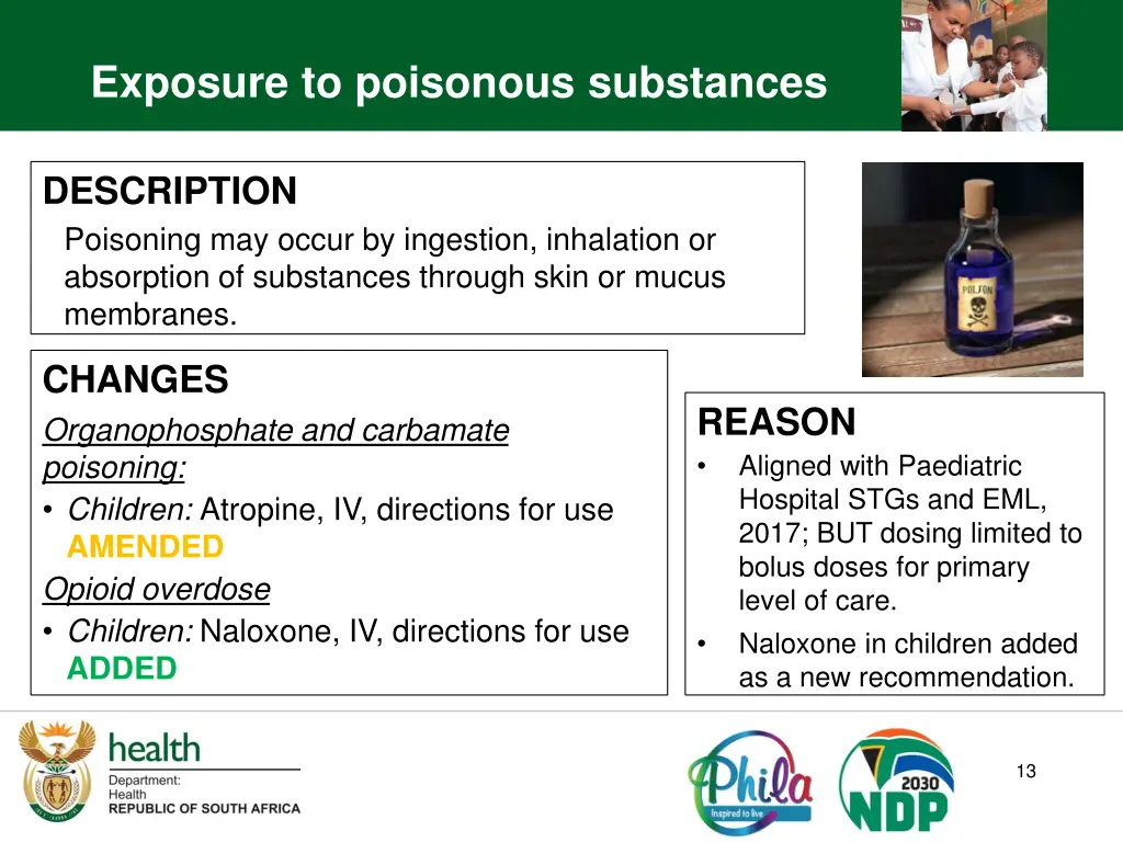 exposure to poisonous substances