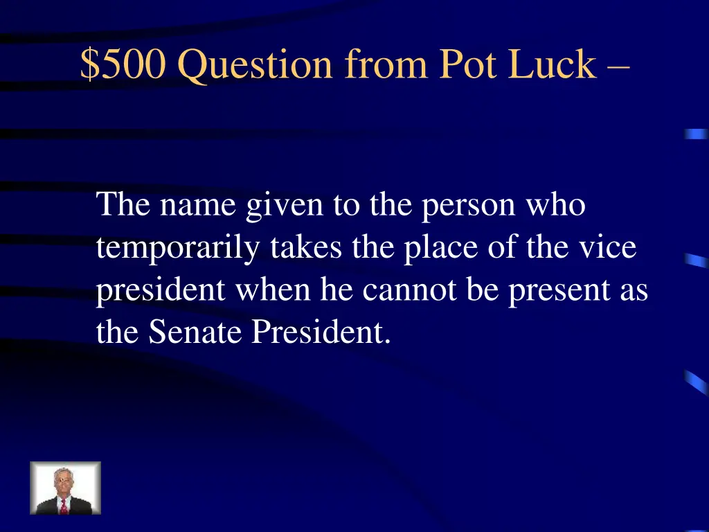 500 question from pot luck