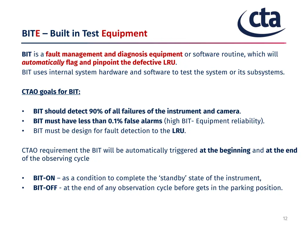 bite built in test equipment