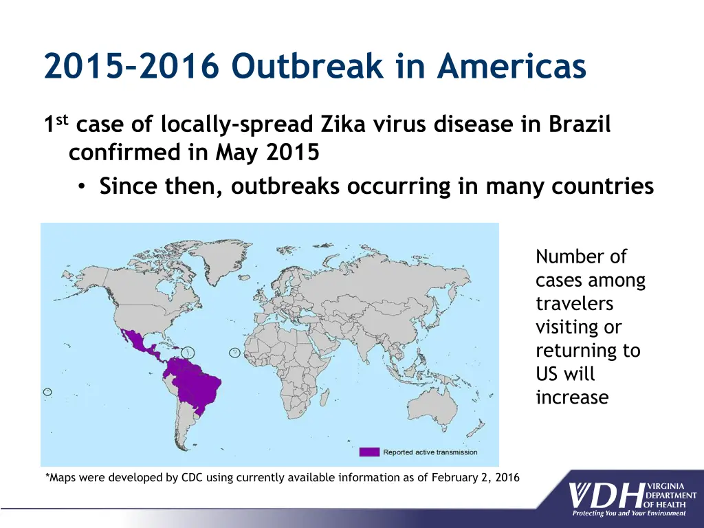 2015 2016 outbreak in americas