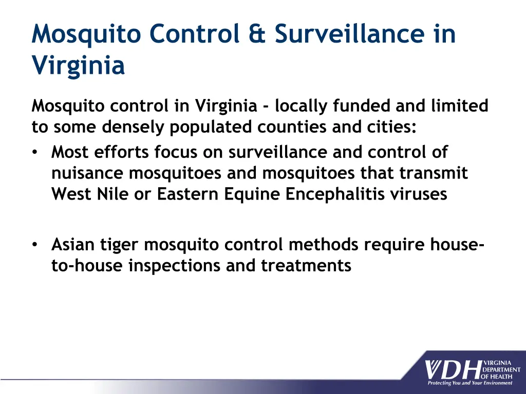 mosquito control surveillance in virginia