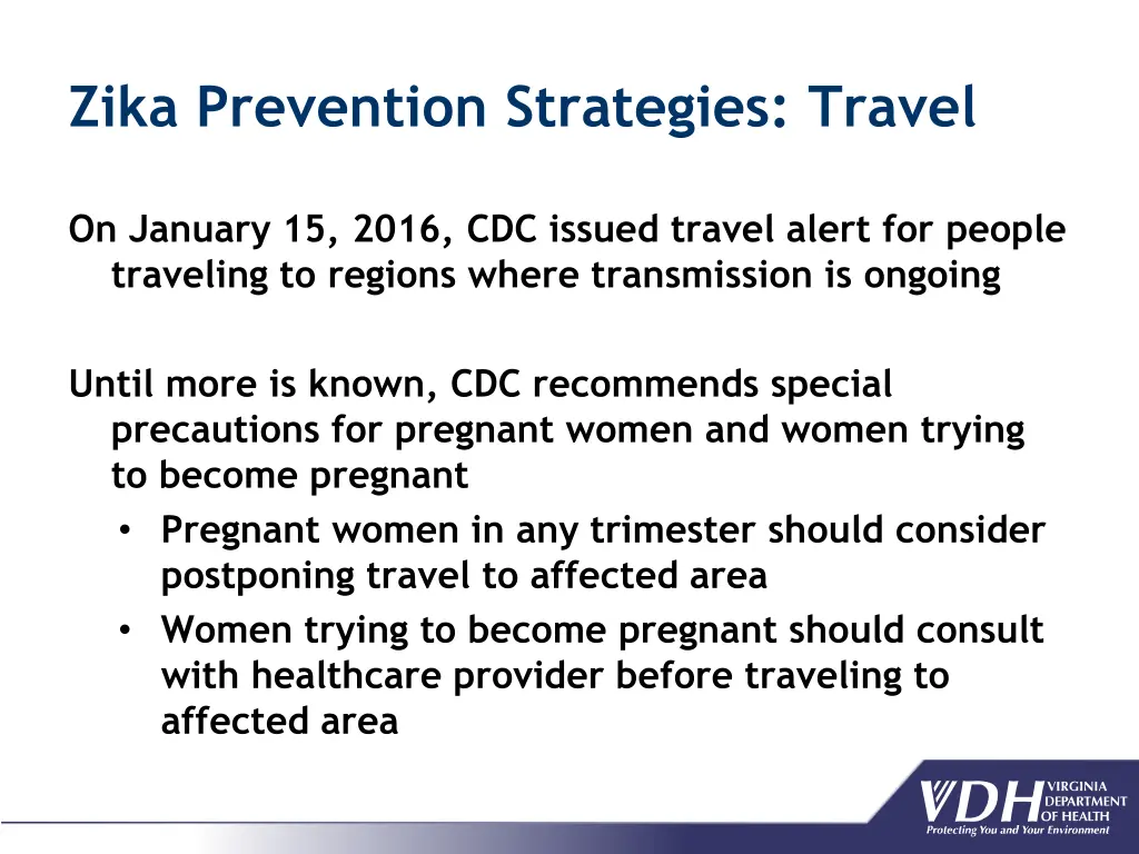 zika prevention strategies travel