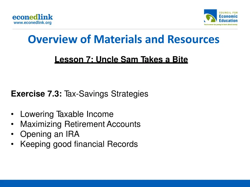 overview of materials and resources 3