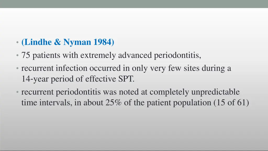 lindhe nyman 1984 75 patients with extremely