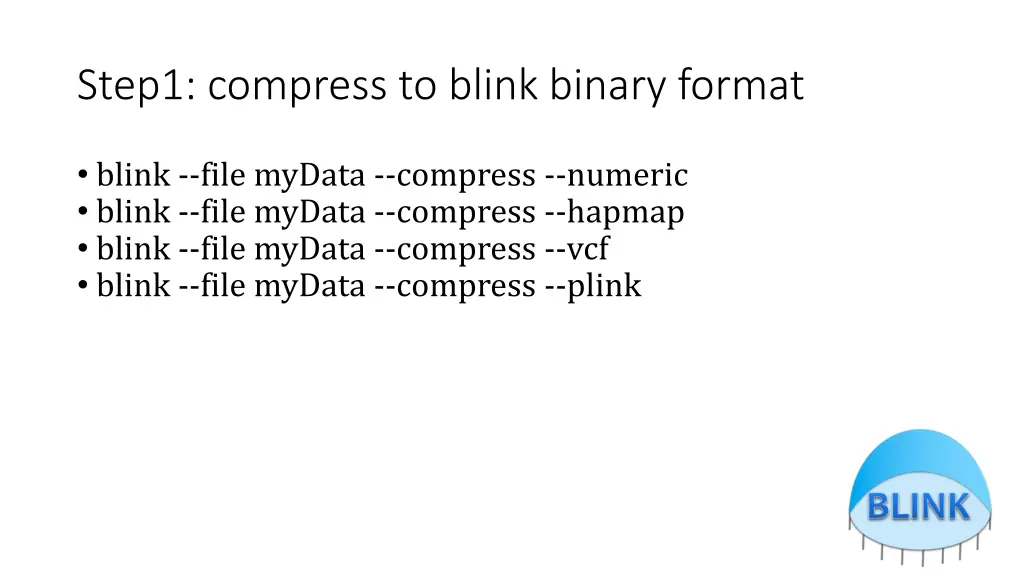 step1 compress to blink binary format