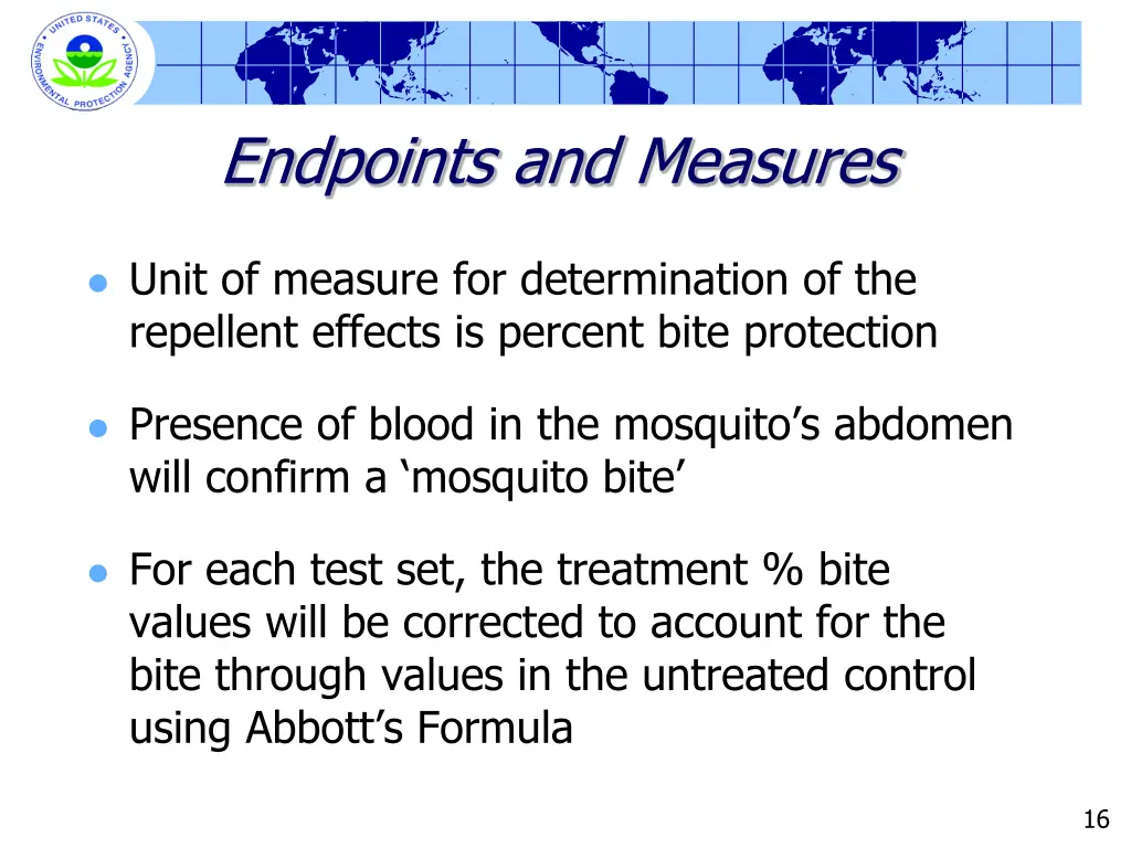 endpoints and measures