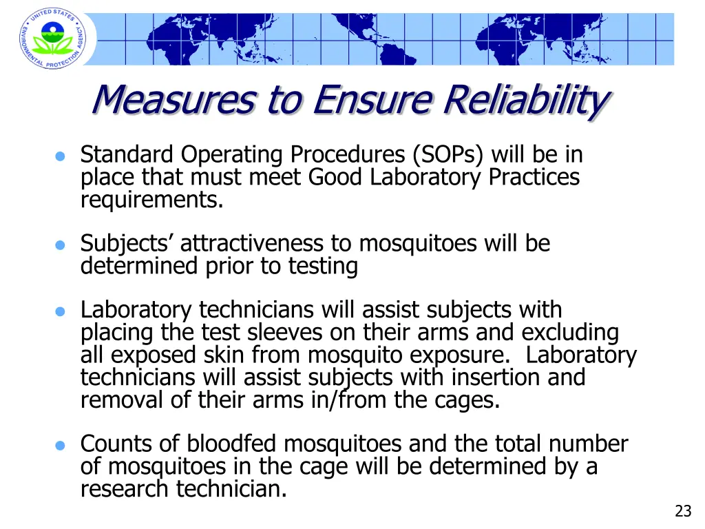 measures to ensure reliability