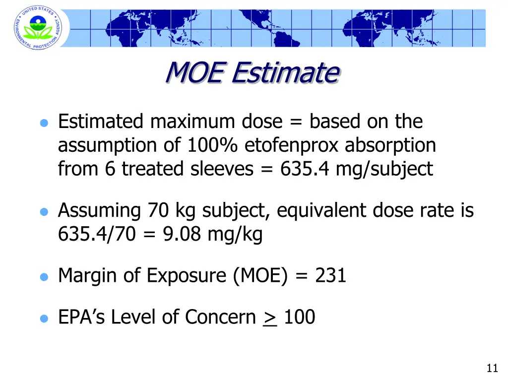 moe estimate