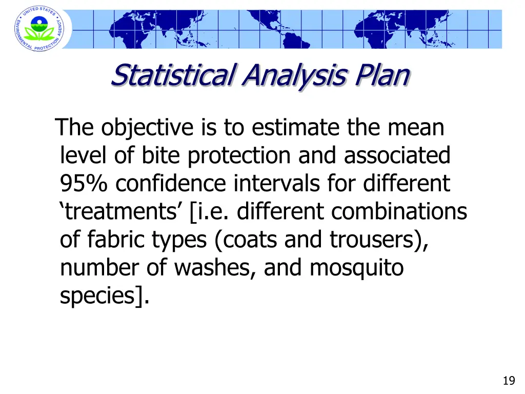 statistical analysis plan