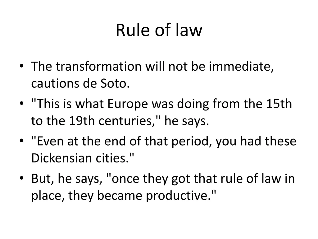 rule of law