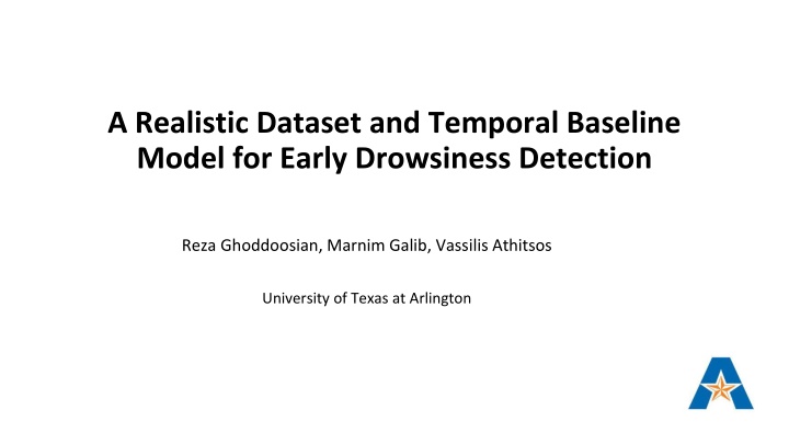 a realistic dataset and temporal baseline model