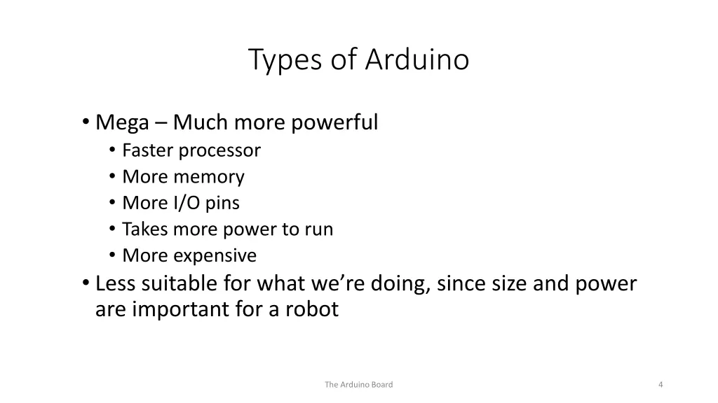 types of arduino 1