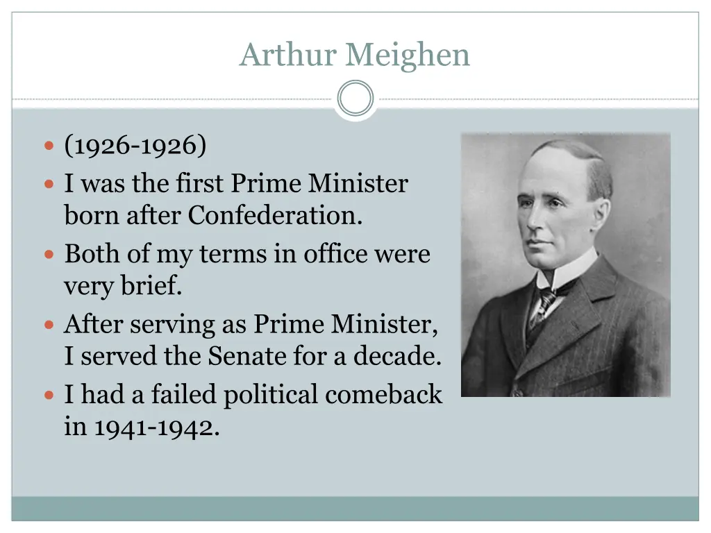 arthur meighen 1