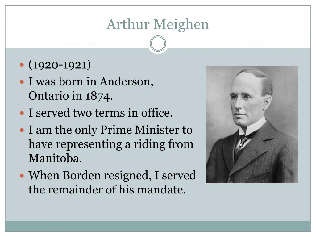 arthur meighen