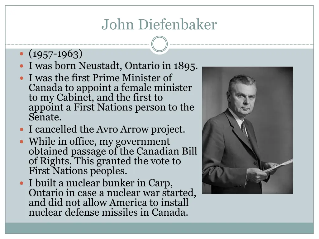 john diefenbaker