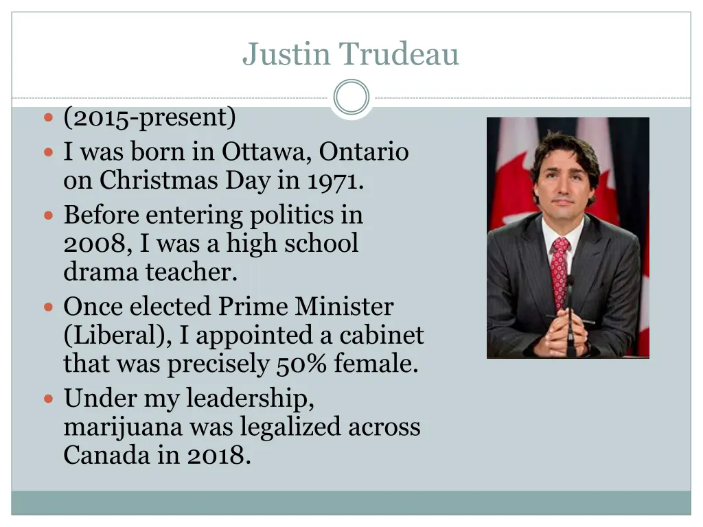 justin trudeau