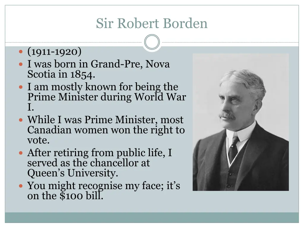 sir robert borden