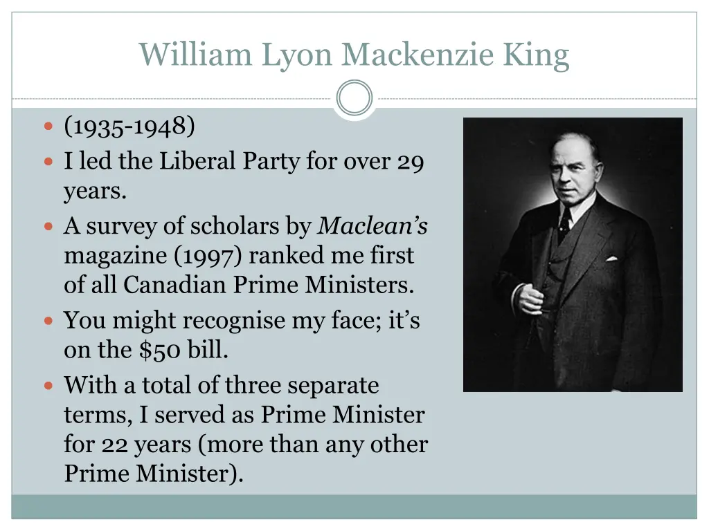 william lyon mackenzie king 2