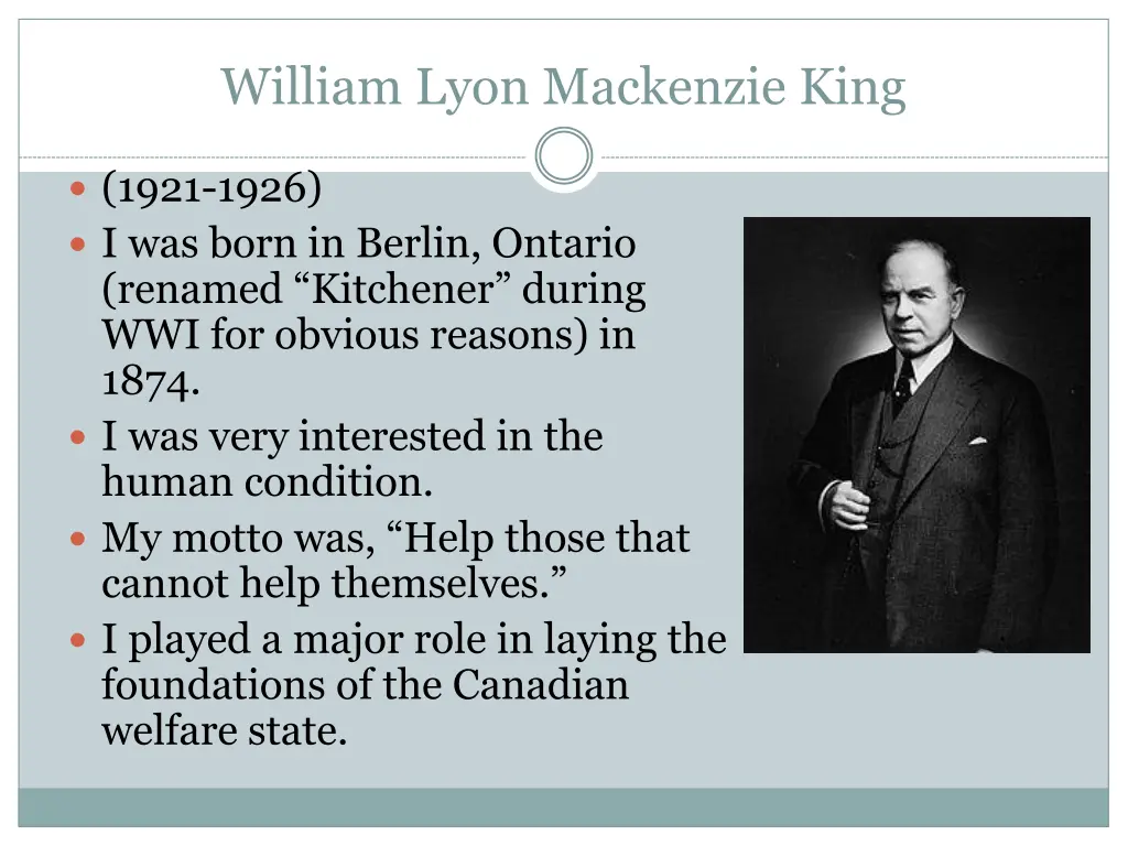 william lyon mackenzie king