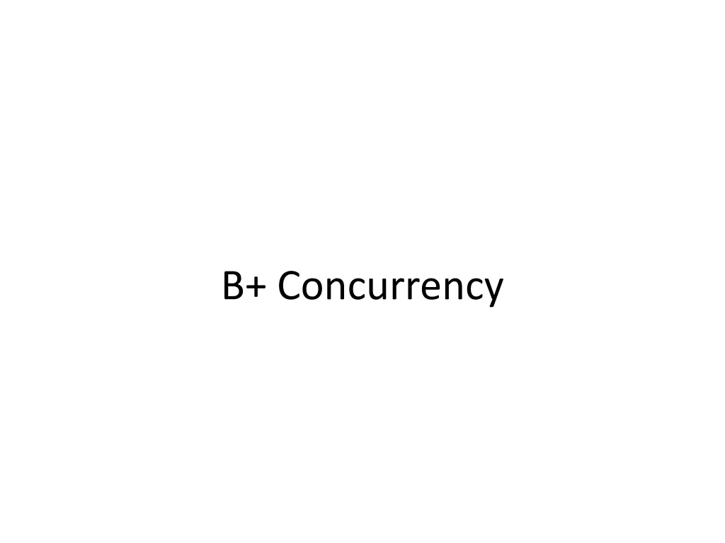 b concurrency