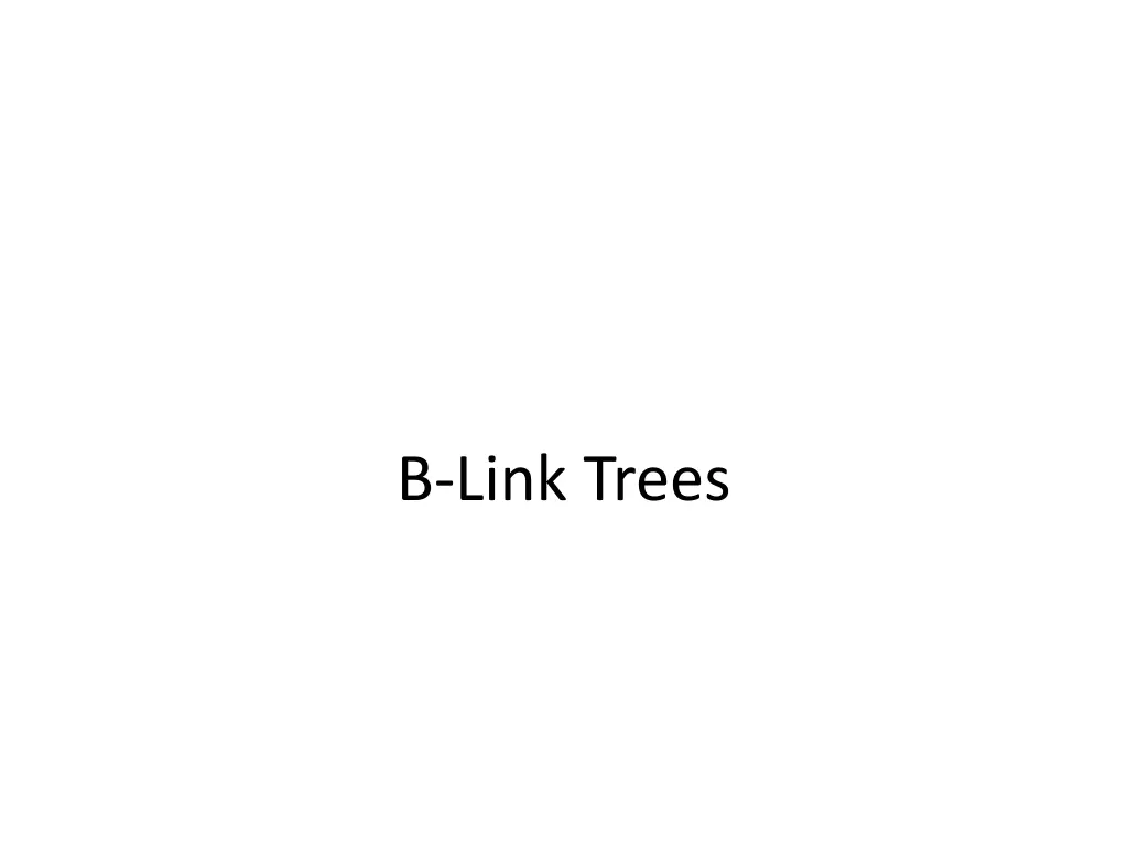 b link trees