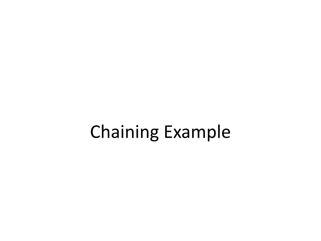 chaining example