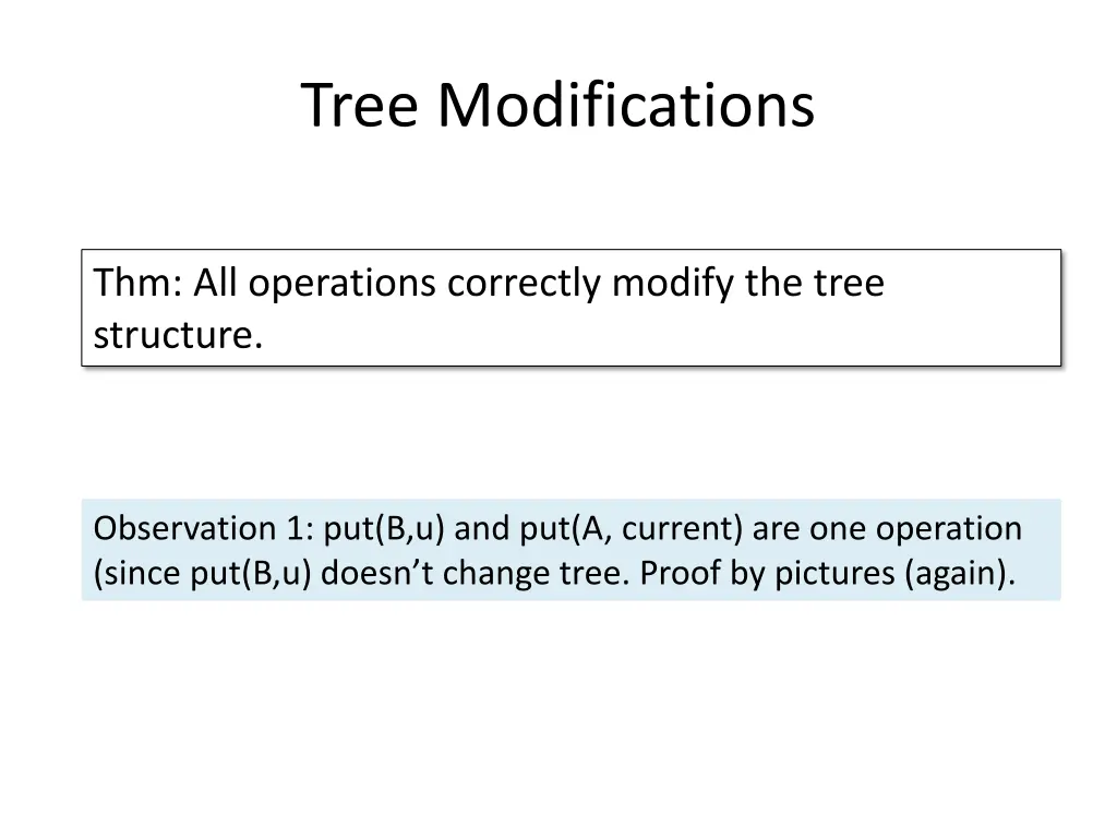 tree modifications