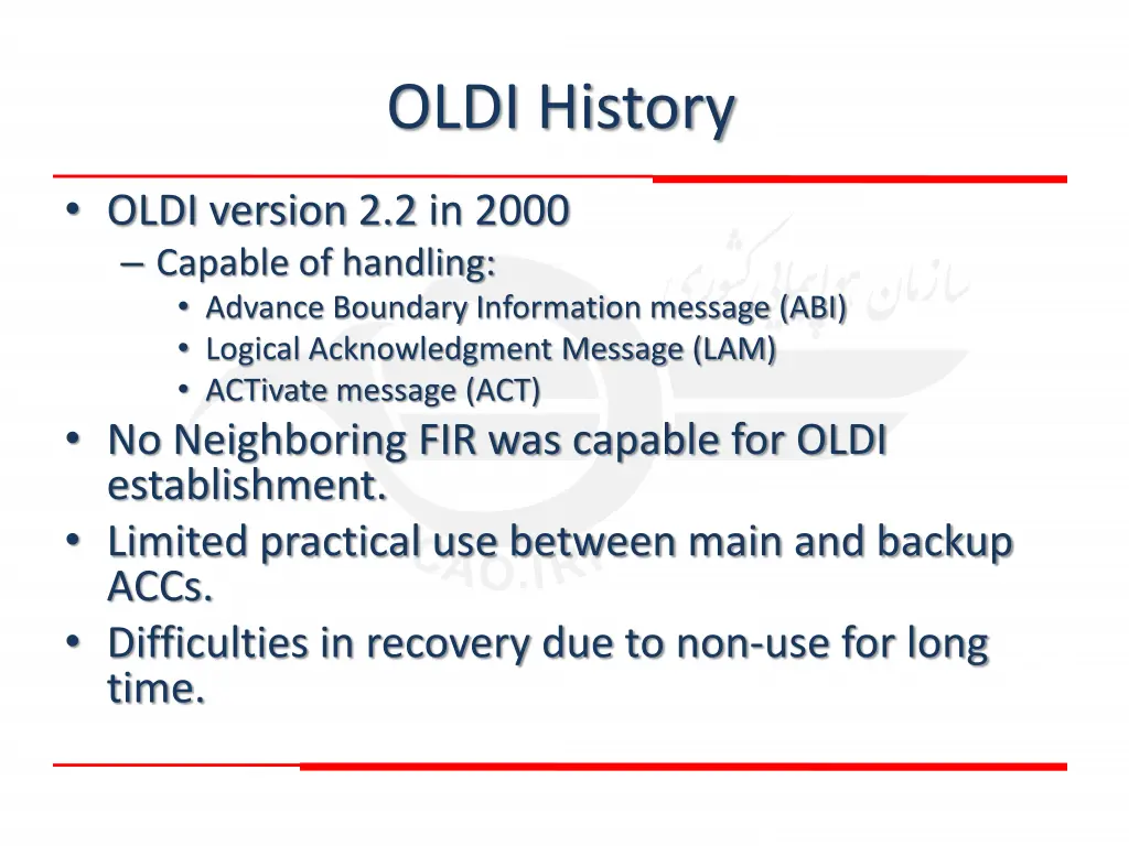 oldi history