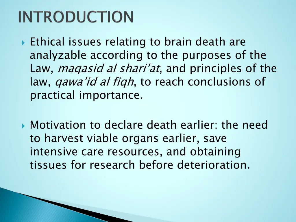 ethical issues relating to brain death