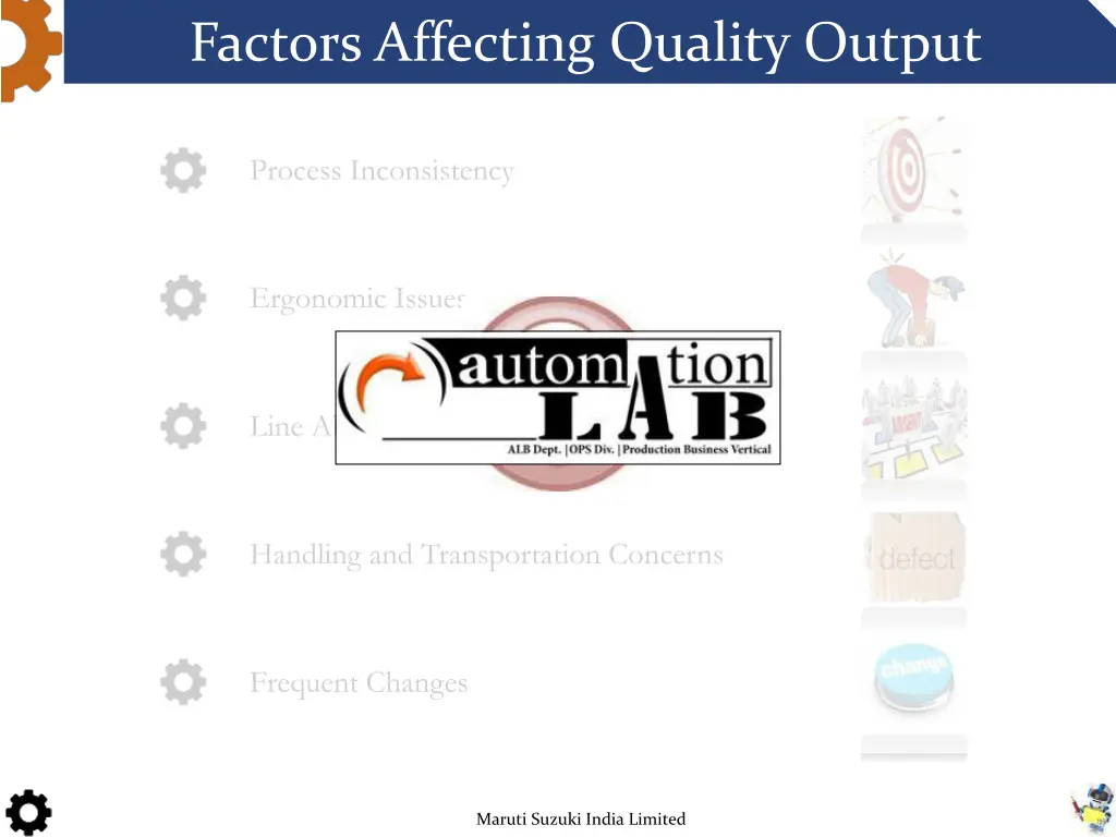 factors affecting quality output