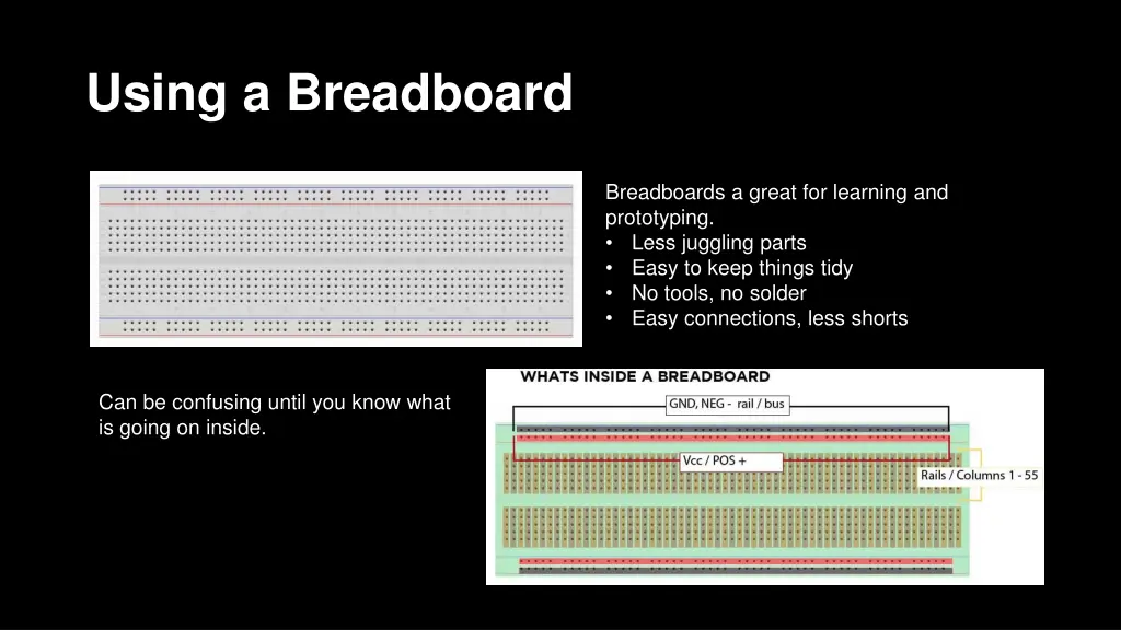 using a breadboard