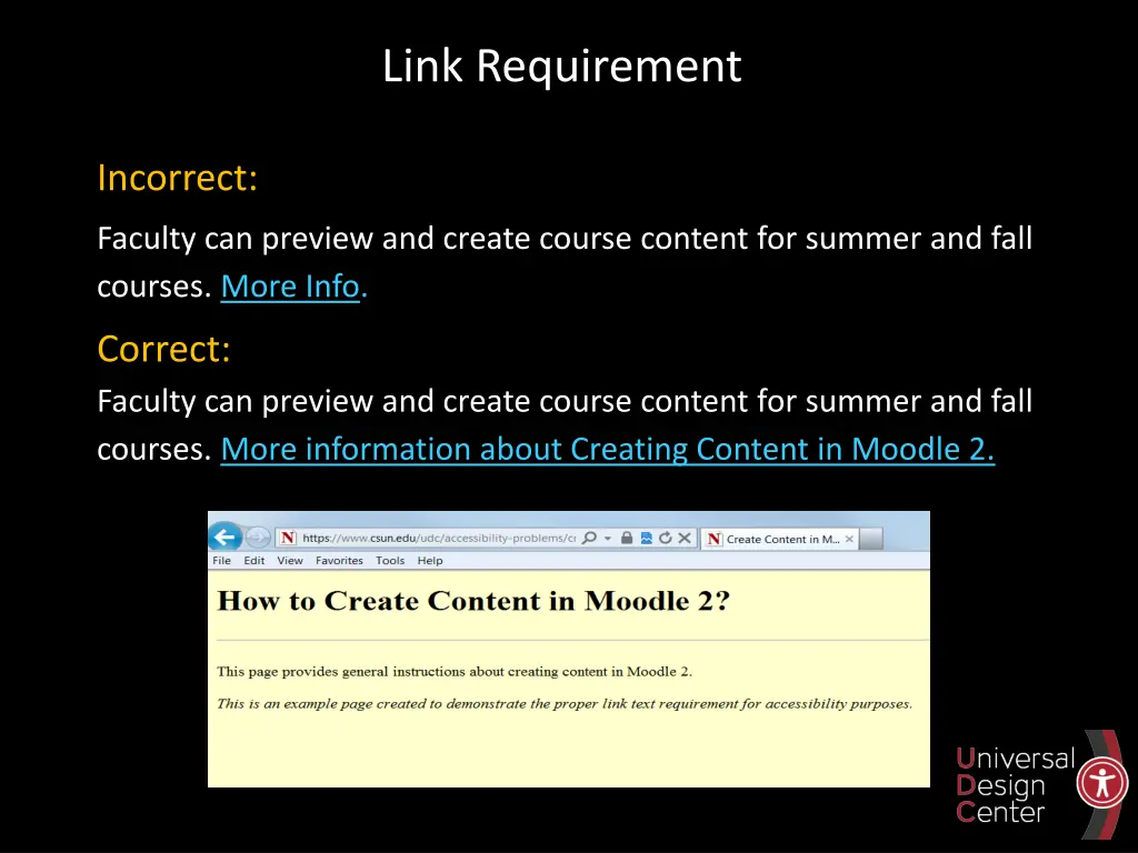 link requirement 2