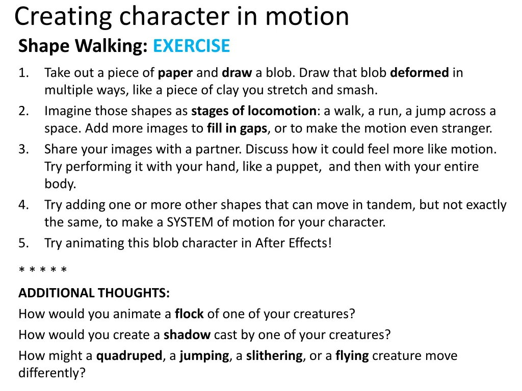 creating character in motion shape walking 1