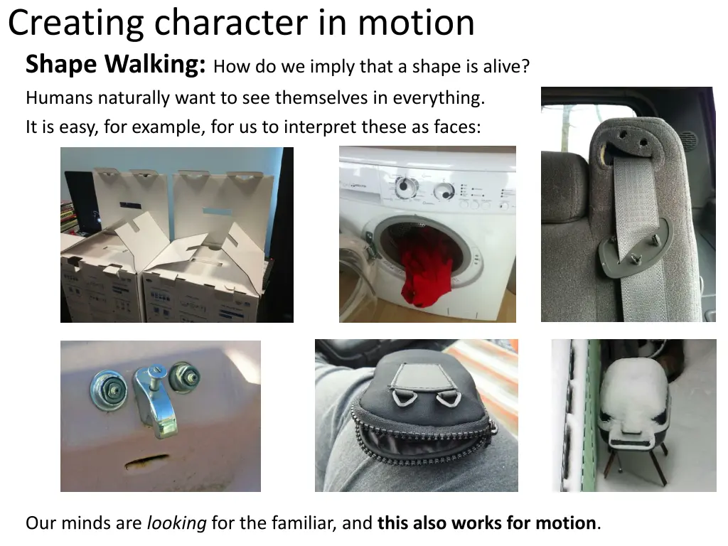 creating character in motion shape walking