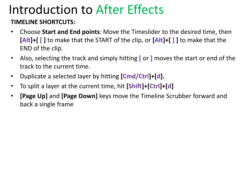 introduction to after effects 2