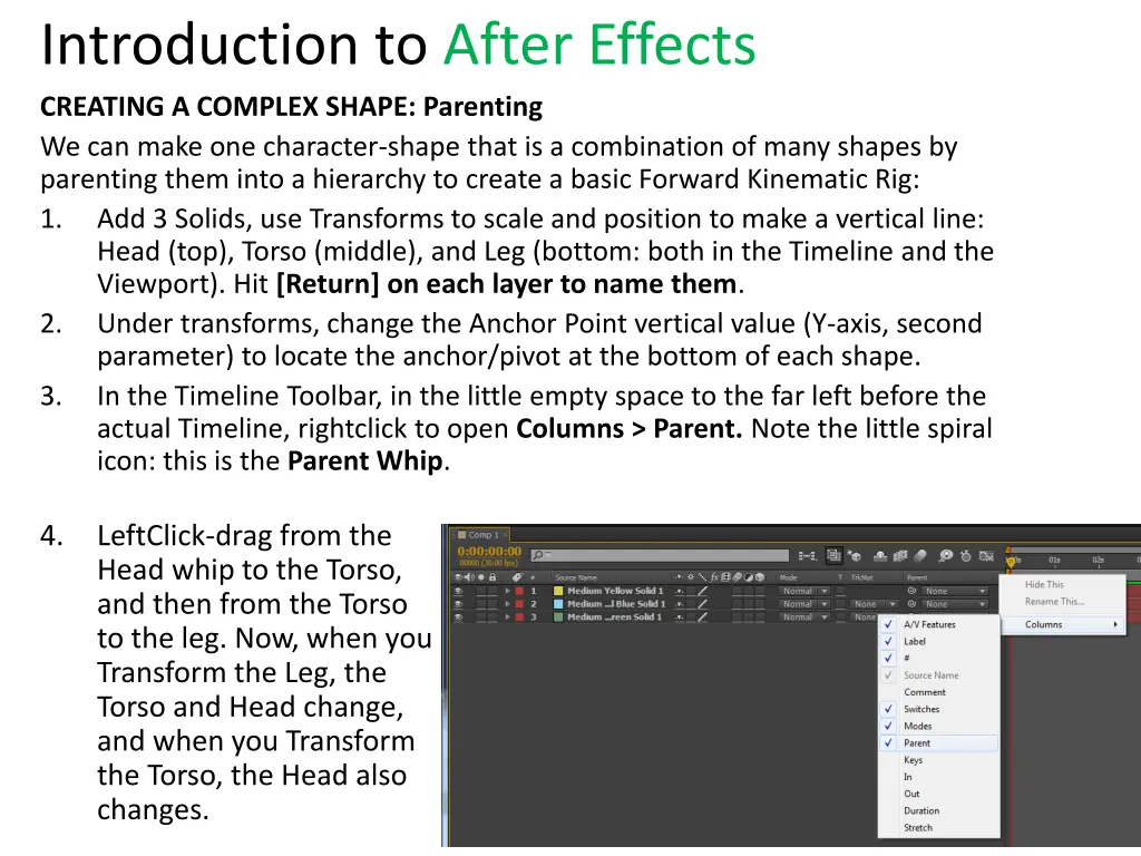 introduction to after effects creating a complex