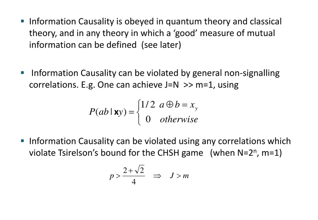 information causality is obeyed in quantum theory