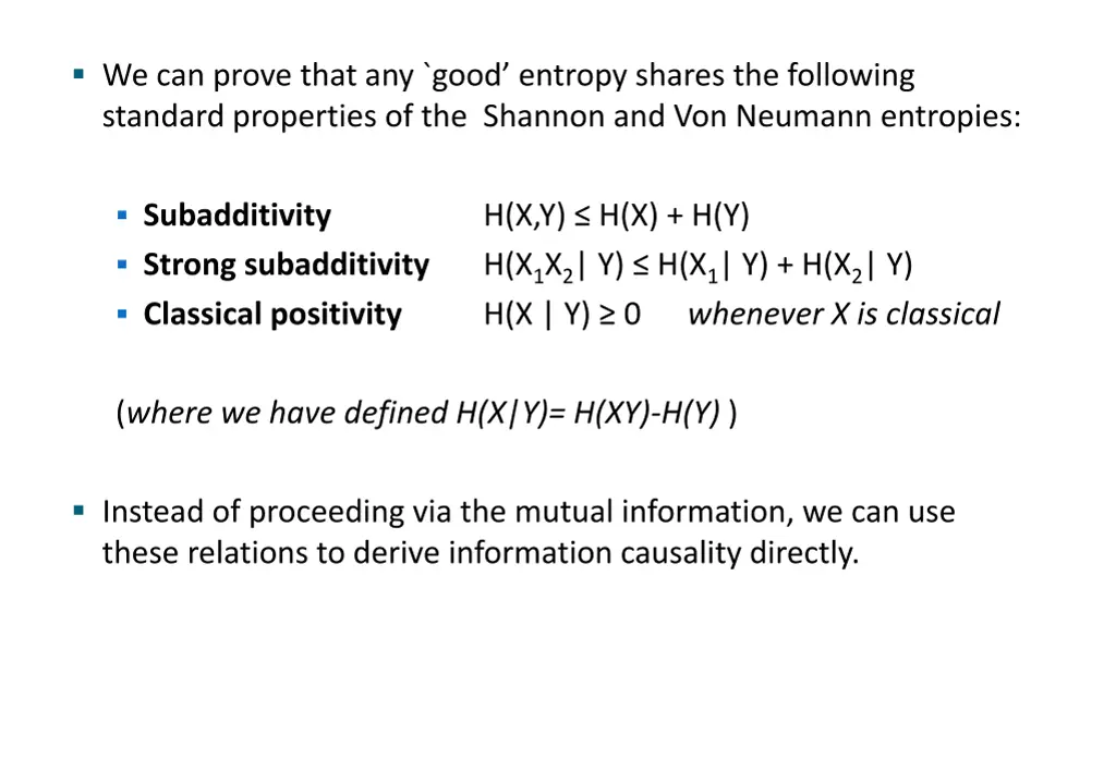 we can prove that any good entropy shares