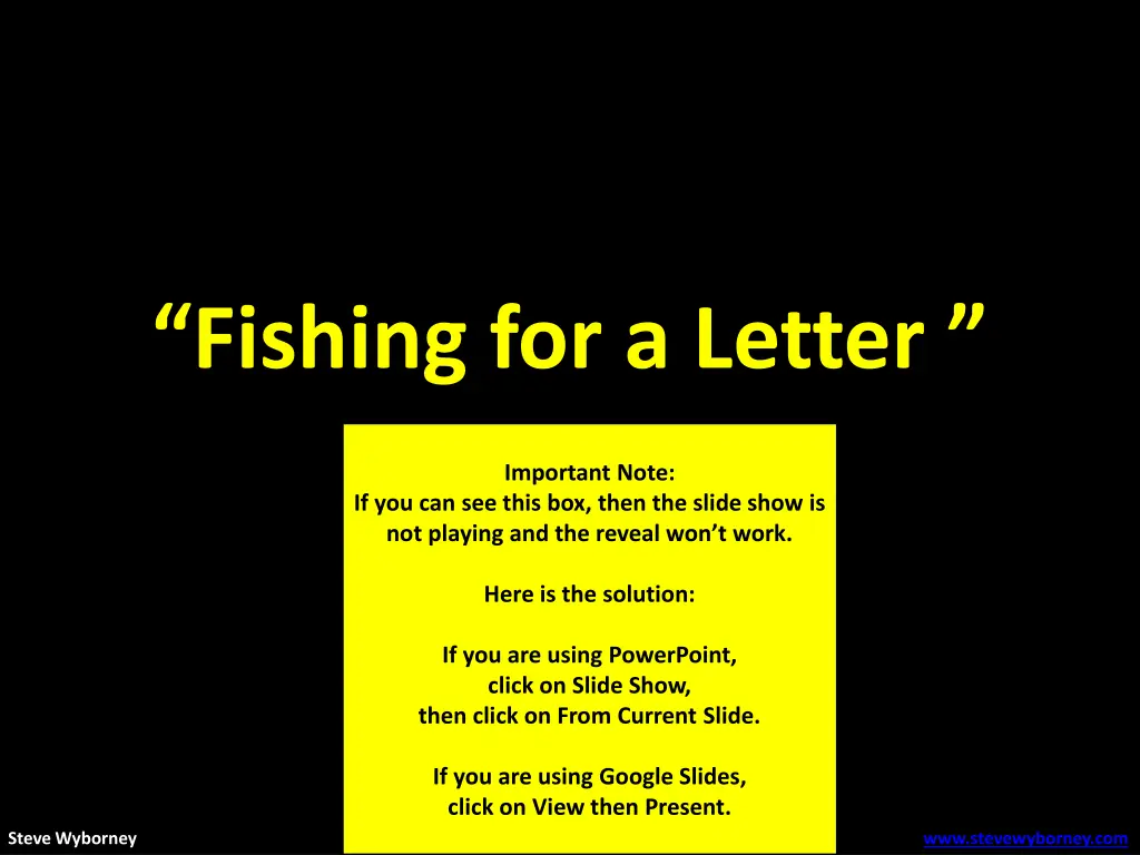 fishing for a letter 1