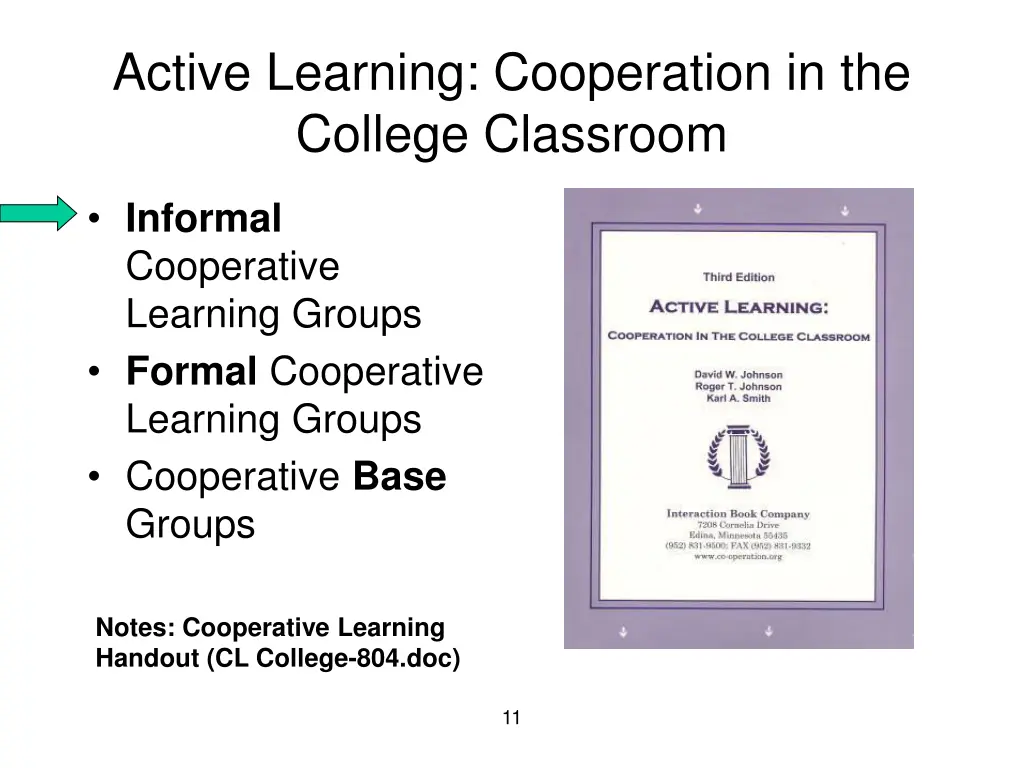 active learning cooperation in the college