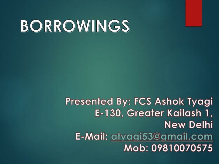 borrowings