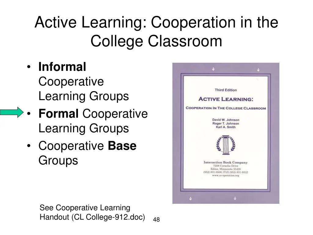 active learning cooperation in the college 1